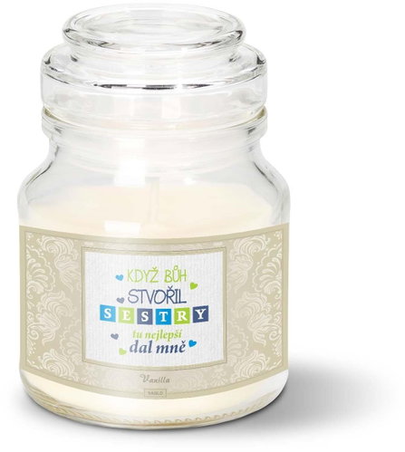 SABLIO - Když Bůh stvořil sestry 120 g - Svíčka - Main image