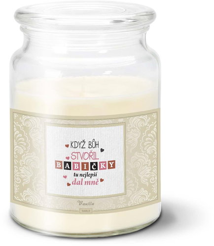SABLIO - Když Bůh stvořil babičky 500 g - Svíčka - Main image
