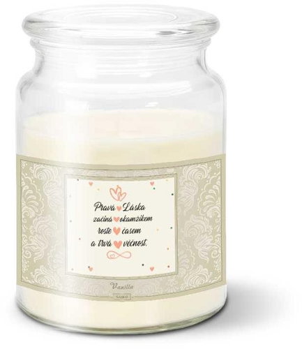 SABLIO - Pravá láska 500 g - Svíčka - Main image