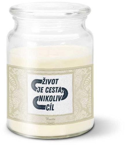 SABLIO - Život je cesta, nikoliv cíl 500 g - Svíčka - Main image