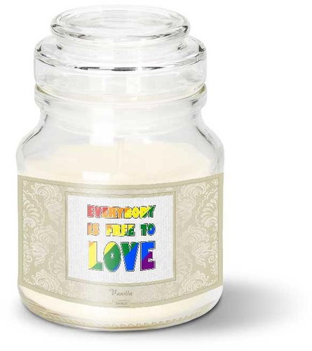 SABLIO - Everybody is free to love 120 g - Svíčka - Main image