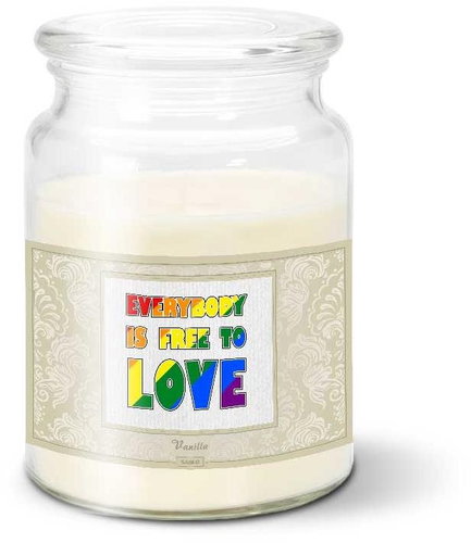 SABLIO - Everybody is free to love 500 g - Svíčka - Main image