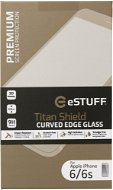 eSTUFF TitanShield 3D for iPhone 6 / 6S White - Glass Screen Protector