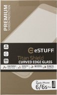 eSTUFF TitanShield® 3D für iPhone + 6 / 6S + Schwarz - Schutzglas