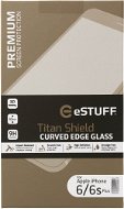 eSTUFF TitanShield 3D iPhone + 6 / 6S + Fehér - Üvegfólia