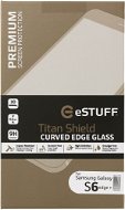 eSTUFF TitanShield 3D pre Samsung Galaxy S6 Edge + biele - Ochranné sklo