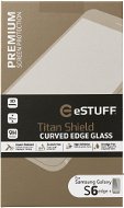 eSTUFF TitanShield 3D pre Samsung Galaxy S6 Edge + zlaté - Ochranné sklo