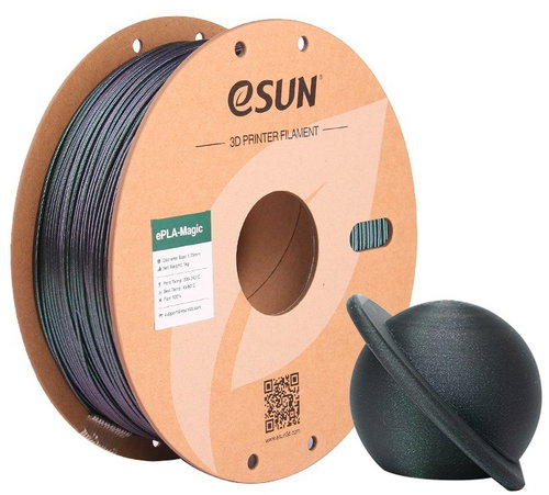 eSUN ePLA-Magic 1kg Dark Twinkling Green - Filament - Main image