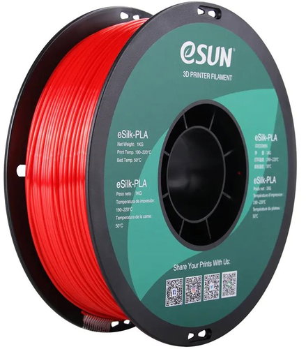 eSUN eSilk-PLA red 1kg - Filament - Hauptbild