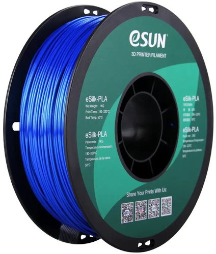 eSUN eSilk-PLA 1kg Blue - Filament - Main image
