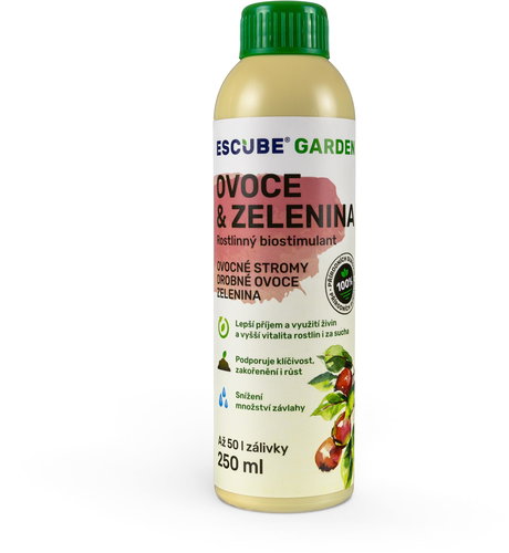 Escube Garden přírodní biostimulant a hydroabsorbent- ovoce a zelenina, 250 ml - Fertiliser - Main image
