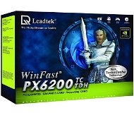 Leadtek WinFast PX6200TC TDH NVIDIA GeForce PCX 6200TC, 16 (128) MB DDR, PCIe x16, DVI, software - Graphics Card