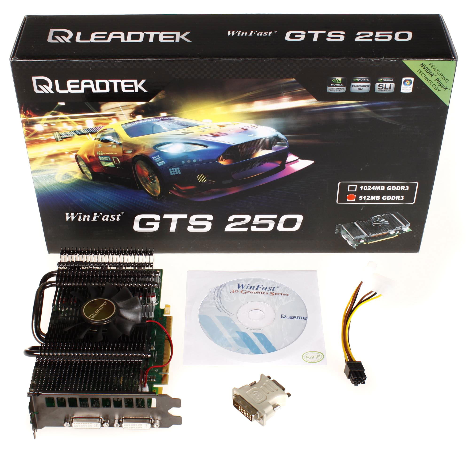 LEADTEK WinFast GTS250 512MB DDR3 V2 - Graphics Card | Alza.cz