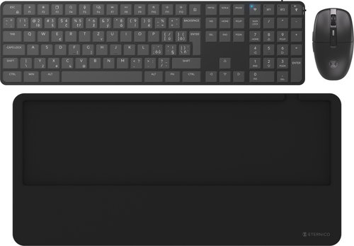 Eternico C701F Wireless Combo & Wristpad silver - EN/SK - Keyboard and Mouse Set - Main image