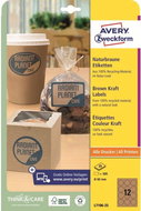 Avery Zweckform L7106-25 Kraft self-adhesive labels - Labels