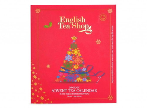 English Tea Shop, Advent Calendar Red, 25 Pyramids - Tea - Main image