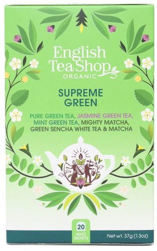 English Tea Shop Mix Top Green Teas 37g, 20 pcs Organic ETS20 - Tea