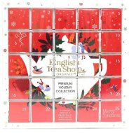 English Tea Shop Červený adventní kalendář Puzzle 48 g, 25 ks bio ETS25 - Adventní kalendář