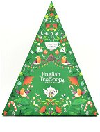 ETS Adventný kalendár Zelený trojuholník 25 pyramídok sypaných čajov Bio - Adventný kalendár