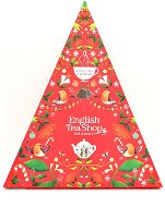 ETS Adventný kalendár Červený trojuholník 25 pyramídok sypaných čajov Bio - Adventný kalendár