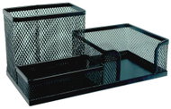 Europen Wire stand organizer 3-piece, black - Stationery Stand