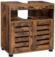 EUZIEL VASAGLE Bathroom cabinet under the washbasin 60 × 30 × 63 cm, rustic brown - Bathroom Cabinet