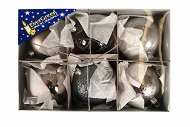 EverGreen Ball Mix x6, LUX Box diam. 8cm, Silver-metal - Christmas Ornaments