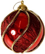 EverGreen Retro Gömbök, átmérő 10 cm, piros - Karácsonyi díszítés