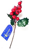 EverGreen Groove with Berries, 3 Leaves, 20cm, Green-red - Christmas Ornaments