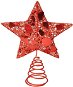 EverGreen Csúcs csillag fém, magasság 20 cm, piros - Karácsonyi díszítés