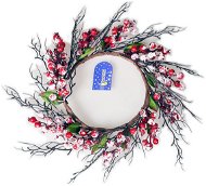 EverGreen Wreath with Berries, diam. 35cm, Red-ice - Christmas Ornaments