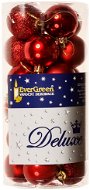 EverGreen® Guľa × 24 ks, priemer 4 cm, farba červená - Vianočné ozdoby