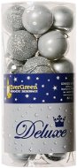 EverGreen® Guľa ×24 ks, priemer 4 cm, farba strieborná - Vianočné ozdoby
