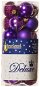 EverGreen® gömb x 24 db, átmérő 4 cm, lila színű - Karácsonyi díszítés