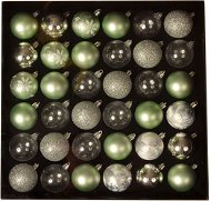 EverGreen® Gömb x 36 db, LUX készlet, 5 cm átmérőjű, pisztácia színű - Karácsonyi díszítés