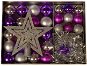 EverGreen® Készlet, 33 részes LUX, színe lila-ezüst - Karácsonyi díszítés