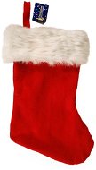 EverGreen® Mikulás harisnya, magassága 40 cm, színe piros-fehér - Karácsonyi díszítés