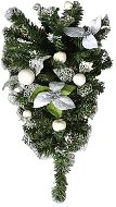 EverGreen® Díszített zsanér, magassága 45 cm, színe fehér-ezüst - Karácsonyi díszítés