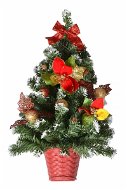 EverGreen® Díszített lucfenyő, magassága 55 cm, vörös-arany színű - Karácsonyi díszítés