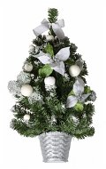 EverGreen® Díszített lucfenyő, magassága 55 cm, színe fehér-ezüst - Karácsonyi díszítés
