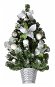 EverGreen® Díszített lucfenyő, magassága 55 cm, színe fehér-ezüst - Karácsonyi díszítés