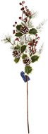 EverGreen® Snowy Branch with Cones, Height 80cm, Colour: Green-Red-White - Christmas Ornaments