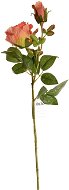 EverGreen Rose x 2, Height of 71cm, Colour Orange - Artificial Flower