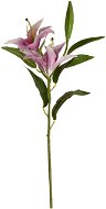 EverGreen Lily x 2 with Bud, Height of  84cm, Colour Purple - Artificial Flower