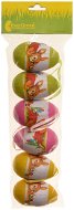 EverGreen Vajíčko so zajačikom 6 cm záves ×x 6 ks, farba rôznofarebná - Veľkonočná dekorácia