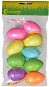 EverGreen Egg glitt. 9 pcs, height 5 cm, colour multicoloured - Easter Decoration
