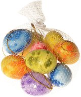 EverGreen Eggs x 9 pcs, height 5 cm, mesh, multicoloured - Easter Decoration