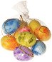 EverGreen Tojások x 9 db, függő, 5 cm-es magasság, háló, többszínű - Húsvéti díszítés