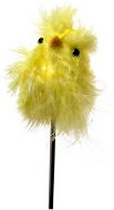 EverGreen Chicken fluff on a pickup, height 21 cm, colour yellow - Decoration