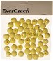 EverGreen Wooden beads 50 pcs, 1,6 cm, yellow - Beads